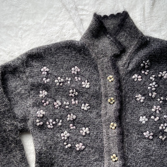 Vintage Wool Blend Chunky Cardigan NWOT - Picture 6 of 13